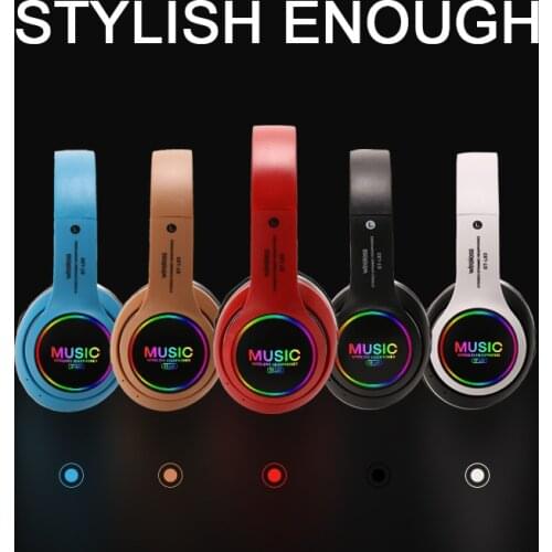 ST-L63 Foldable Over-Ear Headset Active Noise Canceling Wireless Bluetooth 5.0 With Micphone Headphones HiFi Headphones