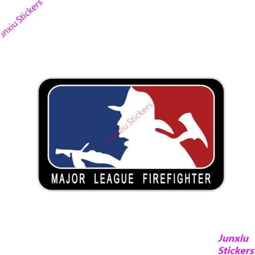 Reflective KK Car-Stickers Major League Firefighter for Laptop Window Bumper Trunk Auto Uv Protection auto Decoration KK15*9cm