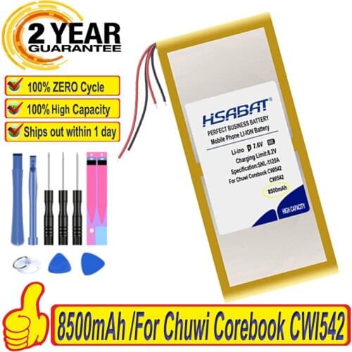 Top Brand 100% New 8500mAh Battery for Chuwi Corebook CWI542 Tablet PC Batteries + free tools