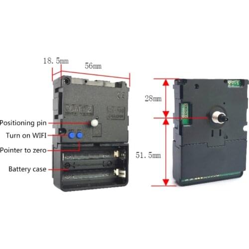 DIY Smart Wifi Clock Movement Automatic Time Adjustment Mute Movement Home Decor 87HA