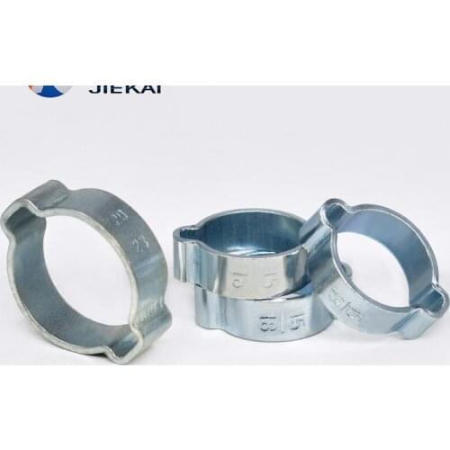 Free shipping pipe clamp MTGATHER 140PCS Assorted Double Ear O Clips Steel Zinc Plated Hydraulic Hose Fuel Clamps New Arrival