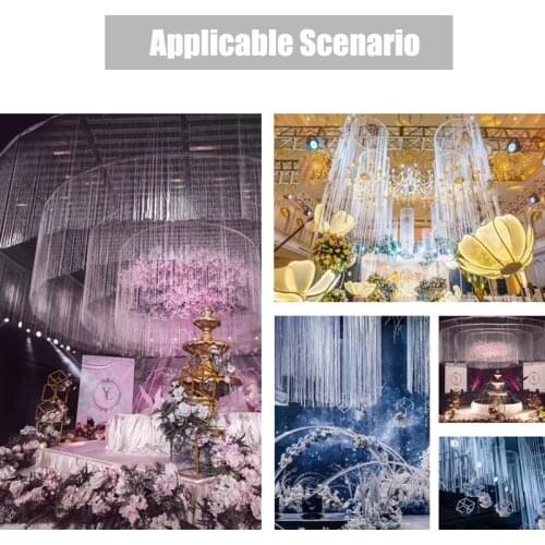 1*2Meter Door Window Beads Curtains Divider Shiny String Fringe Curtains Window Panel Crystal Tassel Decor