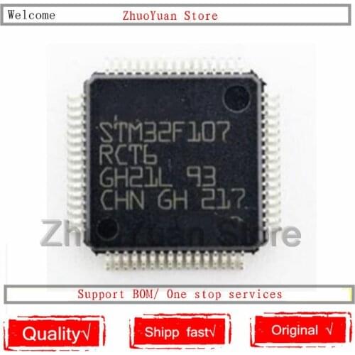 1PCS/lot STM32F107RCT6 STM32F107 RCT6 LQFP64 IC chip New original In stock