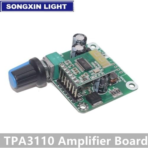 10PCS Bluetooth 4.2 TPA3110 15w+15W Digital Stereo Audio Power Amplifier Board Module 12V-24V car for Speaker,Portable Speaker