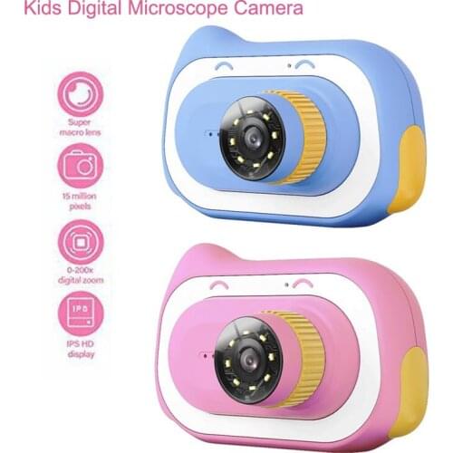 2.0 inch LCD 15MP 0X-200X Zoom Wireless Magnifier CCD Digital Microscope Camera with Photo Video Record Function For Kids Gifts
