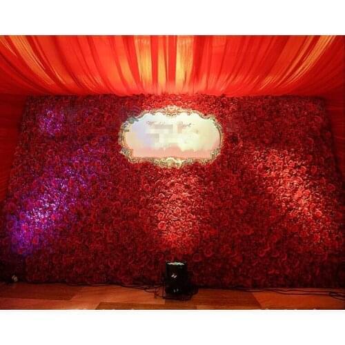 3M x 3M giant Red Flower Wall Flower Backdrop