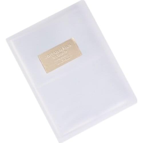 Nail Sticker Book Large 20 Pages 80Slots 3D Nail Sticker Water Decal CollectingStorage Organizer Holder Showing Book Container