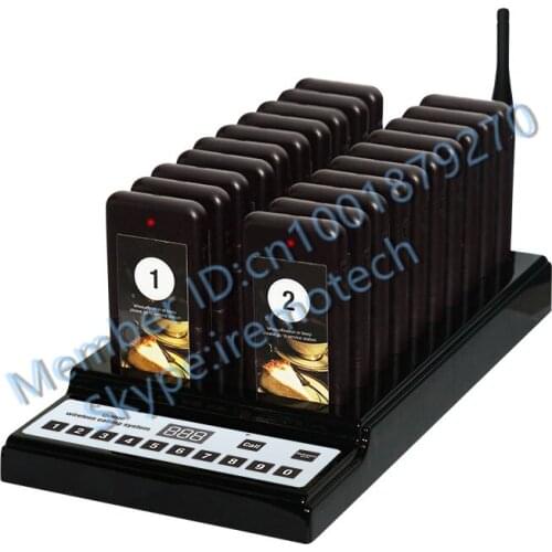 999-channel Queue wireless calling system + 20 receiver ,wireless calling system , wireless call button,wireless waiter call