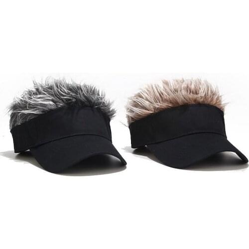 Baseball Cap With Spiked Hairs Wig Men Women Casual Concise Sunshade Adjustable Sun Visor Designer Hat Boy Fashion Accessories