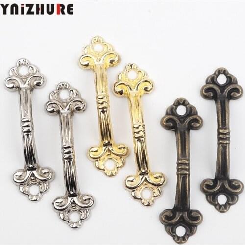 Antique Bronze Handle Cabinet Pulls Handles Knobs Pendants Flowers Drawer Wooden Jewelry Box Furniture Hardware