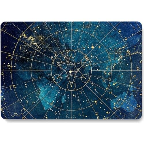 Star Sonstellation Zodiac Pattern Laptop Case For MacBook Retina Air 11 12 13.3 New Pro 15.4 16 inch Cover shell