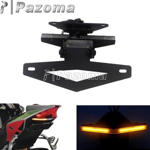 Road Bike Racer LED Turn Signal Tail Tidy Fender Eliminator Bracket for Aprilia RSV4 APRC RSV4 RF LE Tuono V4 1000 RR 2009-2019