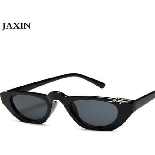 JAXIN Europe US small Sunglasses Women Fashion new hip hop circle Sun Glasses Ms brand design personality decorative MirrorUV400