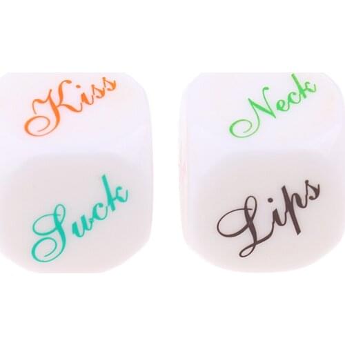 2pcs 6 Sided Luminous Adult Dice Toys Couple Foreplay Game Intensify Desire Party Date Night Adult Product Dices