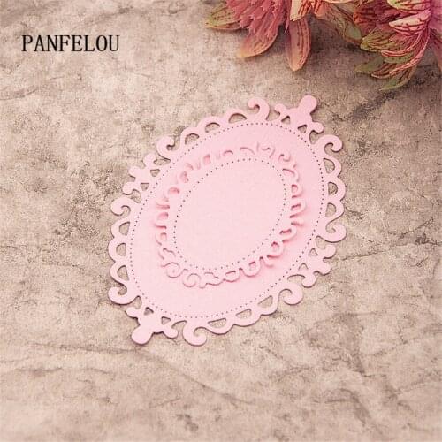 PANFELOU 1lot=2PCS Beautiful mirror metal craft Carbon Steel Cutter paper die cutting dies Scrapbooking/DIY Embossing cards