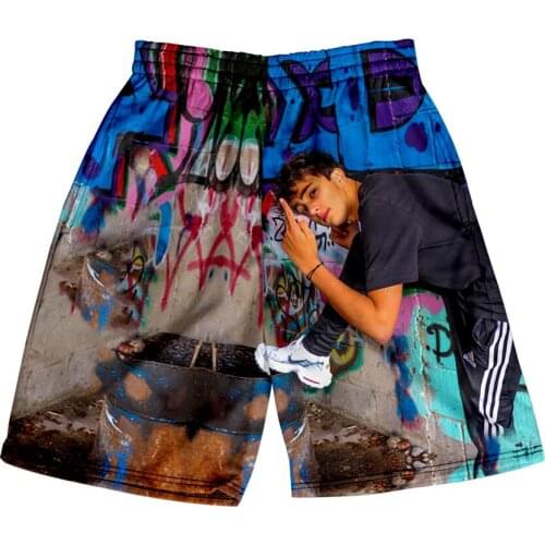 Inoxtag 3D Print Summer Holiday Women/Men Elastic Waist Japan Streetwear Shorts Beach Shorts