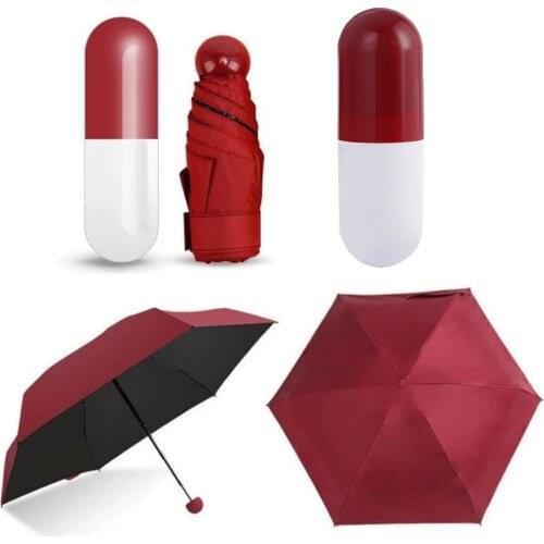 Mini Pocket Umbrellas Folding Waterproof Compact Super Windproof Anti-UV Rain Sun Portable Travel Umbrellas For Women Men Kids