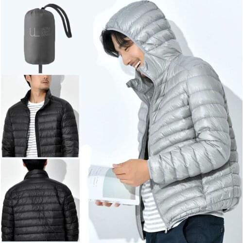 Winter Autumn men Ultralight Jacket White Duck Down Coat Men Down Jackets Winter Male Casual down jacketCoat Warm Parka 5XL