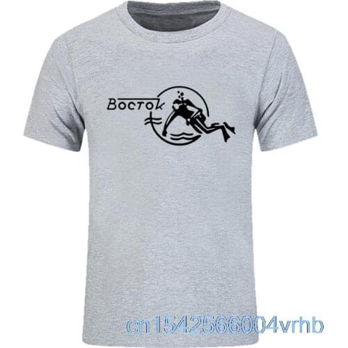 2021 Graphic New Casual Cool Men Funny Tshirt Vostok Scuba Dude Printed Cotton Short Sleeve T-Shirts