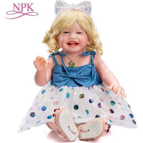 NPK 68CM Mila Reborn Toddler Girl Big Baby Doll Handemade Popular Our Happy Baby Doll High Quality Gift