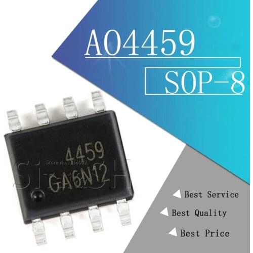 10PCS Original genuine SMD AO4459 SOP-8 MOS FET P-channel -30V -6.5A