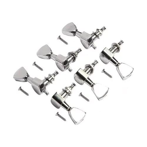 Tuning Fully enclosed ballad guitar string tuning knob electric guitar twisted winding device L silver string quasi knob