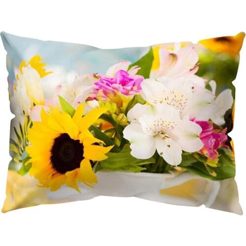 Rose Sun Flower Throw Pillow Case Cushion Cover Home Office Chair Sofa Car Decor Home decoration cushion cover Dropshipping