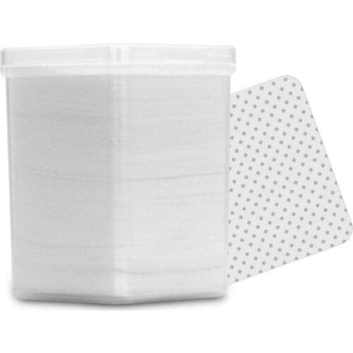 180pcs Eyelash Glue Remover Cotton Wipes Gel Nail Tips Polish Remover Cleaner Lint-Free Paper Pad Eyelash Make Up Tools T0217