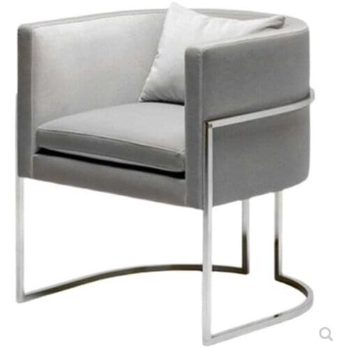 Stainless steel salon manicure barber salon sofa chair