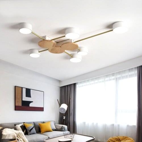 Nordic style living room LED ceiling lamp bedroom chandelier modern minimalist lighting lamp new ceiling lamp