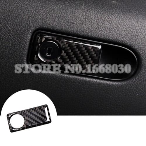 Carbon Fiber Glove Box Switch Button Trim Cover For Benz GLC X205 X253 2015-2020 1pcs Car accesories interior Car decoration