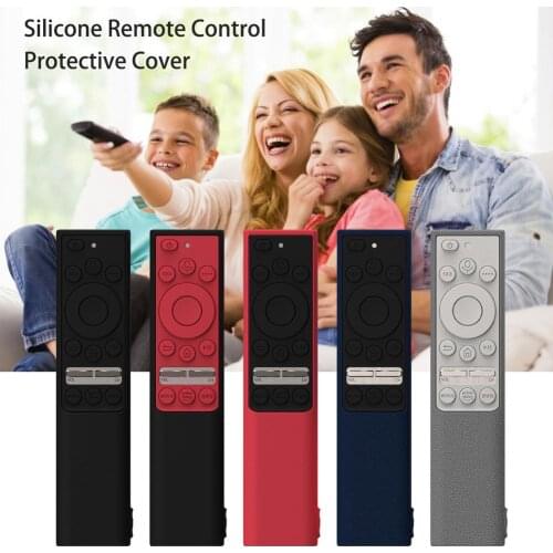 Waterproof Anti-drop Anti-lost Bright Color Hand Strap Remote Control Case For Sam-sung Smart TV Silicone Protective Shell Cover