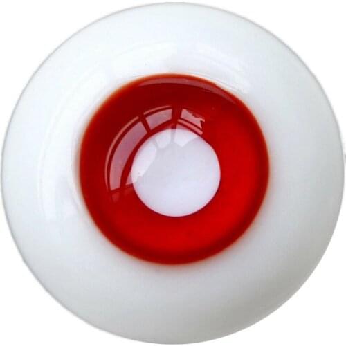 [wamami] 6mm 8mm 10mm 12mm 14mm 16mm 18mm 20mm 22mm 24mm Red Glass Eyes Eyeball BJD Doll Dollfie Reborn Making Crafts