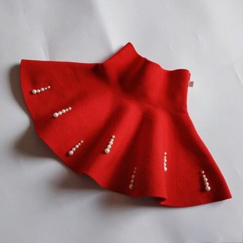 Girls Skirt 2019 Fall Solid Pleated Kids Skirts Casual Sweet Knitting TuTu Skirts Girl Knit Baby Toddler Children Clothing