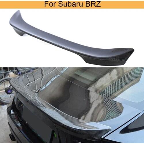 For Subabu BRZ 2017 2018 Base TS Sport-tech Limited Premium 2 Door Coupe Carbon Fiber Rear Trunk Spoiler Boot Lip Wing
