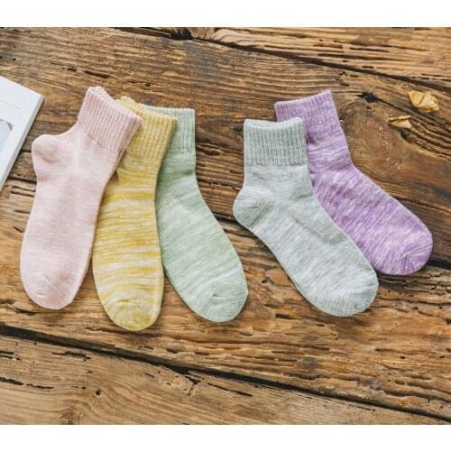 Ladys Casual socks Cotton Womens Under Clothing and Female short sock Solid Color breathable sock girls Gifts Ankle Sock