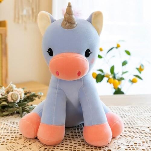 Zqswkl 20/30/40cm unicorn doll ins girl heart plush toys pillow hugs kids cute soft birthday gift kawaii animal stuffed toys