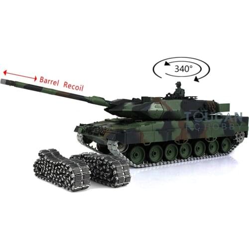 1/16 Heng Long 7.0 Leopard2A6 RC Tank 3889 Barrel Recoil Metal Track Rubber TH17587-SMT4