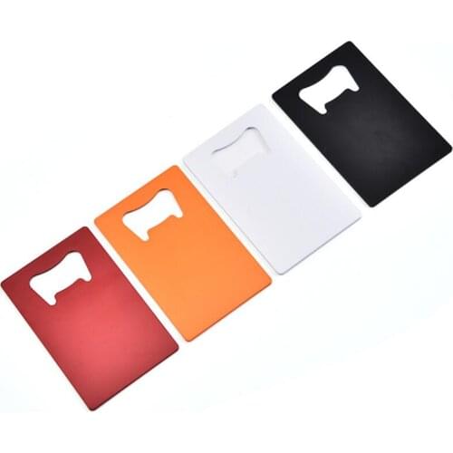 100pcs New Home Kitchen Supplies Stainless Steel Credit Card Beer Bottle Opener Corkscrew Bar Tool LX7958