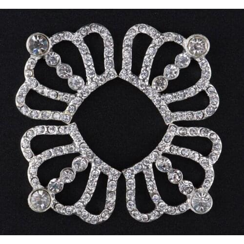 120pcs/lot) Hot Sale Artificial Silver Plated Alloy Crown Rhinestone Button Flatback Crystal Button For Girl Hair Bows