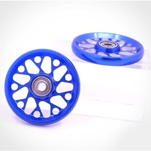 2Pcs Homemade 19MM Aluminum Rollers Guide Wheels 15464 Modify Spare Parts for 1/32 Scale Tamiya Mini 4WD Car Model