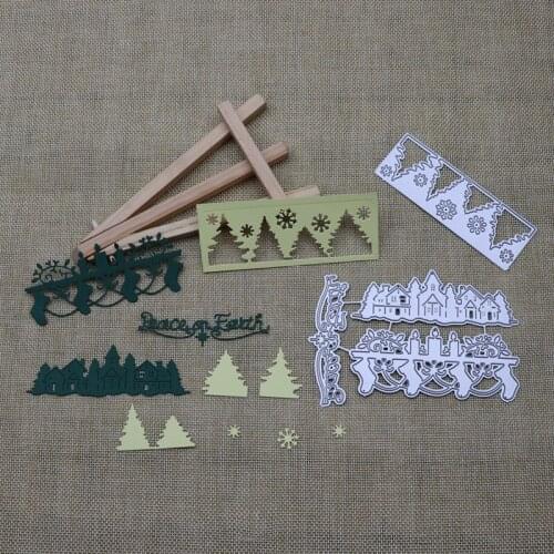 2021 New Cut Die Christmas Set Metal Cutting Dies Decorative Scrapbooking Steel Craft Embossing Paper Cards Stencils