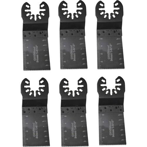 6pcs Multitool Oscillating Saw Blade Set for Wood Multi-functional Woodworking Cutter Power Tools for Wood Cutter Power Tools
