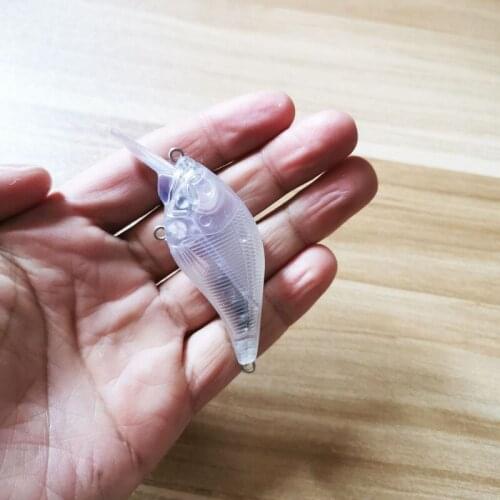 7.5cm/9g Blank Unpainted Bait DIY Pencil Minnow Crankbait Wobbler Unpainted Lure Freshwater Fishing Blank Hard Lures Isca Pesca