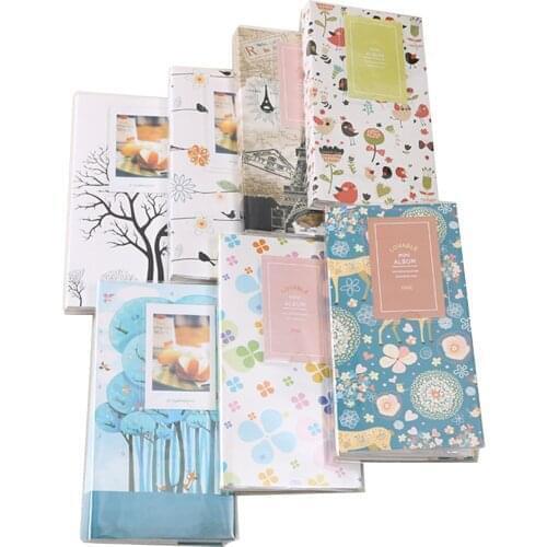 84 Photos 3 Inch Pictures Mini Birds and Flowers Portable Inserted Beautiful Photo Album for Fujifilm Polaroid Instax