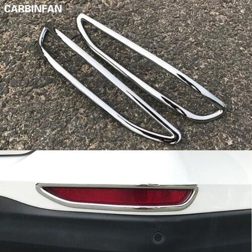 ABS Rear Tail Fog Light Lamp Molding Cover Trim 2 Pcs/Set For Chevrolet Equinox 2017 2018