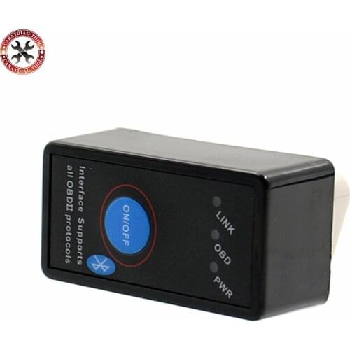 Bluetooth ELM327 V2.1 OBD2 Car Diagnostic Tool ELM327 Power Switch V2.1 On/Off Button ELM-327 Auto Scanner For OBDII Protocols