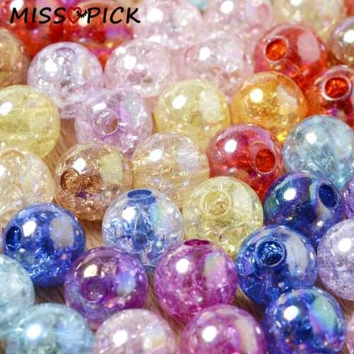 10mm 50pcs Acrylic Beads Multicolor AB Crystal Loose Spacer Beads for Jewelry Making DIY Bracelet Necklace Accessories Supplier