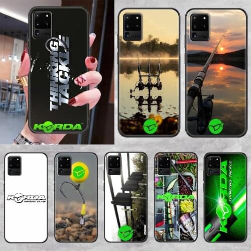 Korda Fishing Tackle Phone case For Samsung Galaxy Note 4 8 9 10 20 S8 S9 S10 S10E S20 Plus UITRA Ultra black trend funda pretty