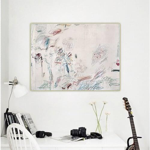 Cy Twombly《Second Voyage to Italy》Canvas Abstract Art Oil Painting Artwork Aesthetic Picture Wall Hanging Decor Home Decoration